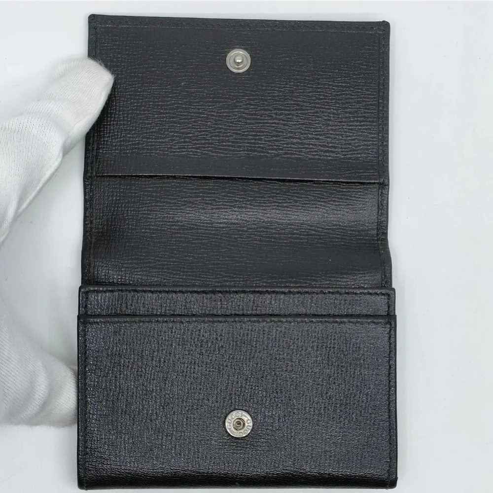 Gucci Card case  Black  Leather